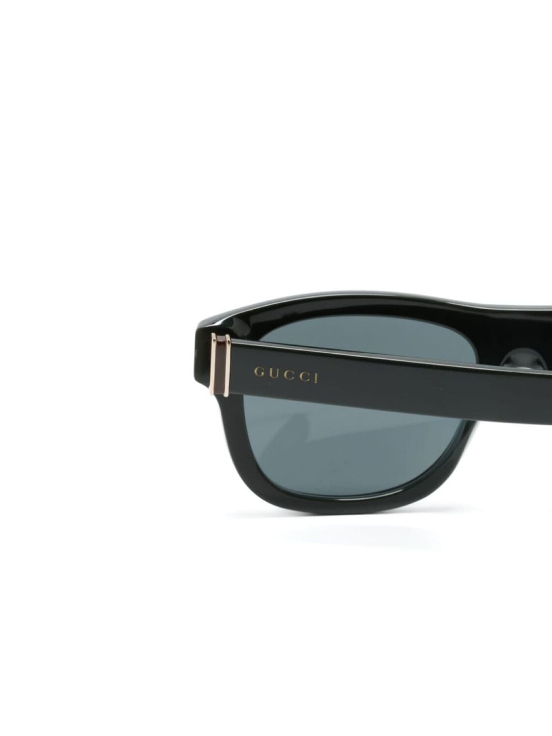 Gucci Eyewear солнцезащитные очки трапециевидной формы с логотипом, зеленый — фото 3