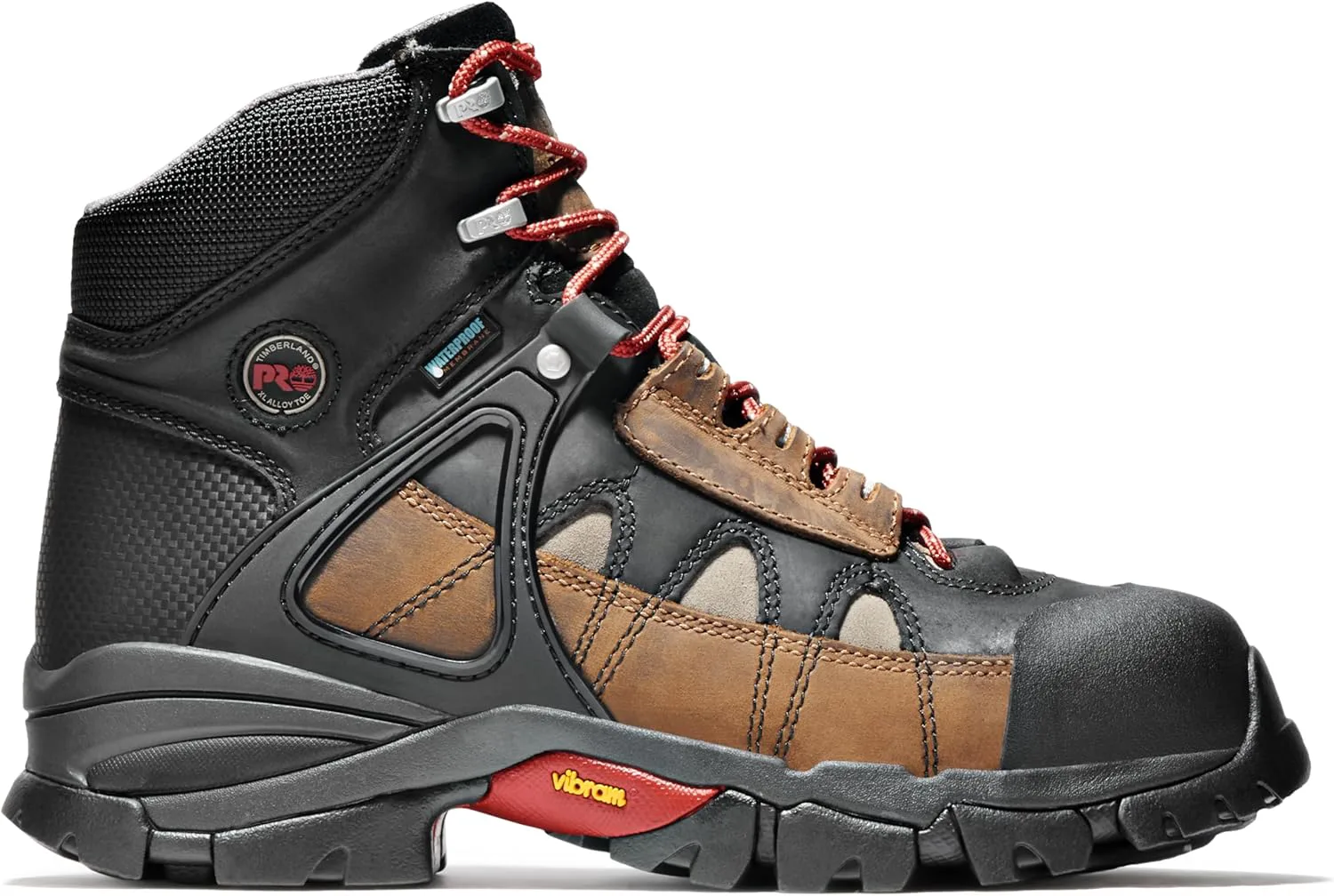 Мужские рабочие ботинки Timberland PRO Hyperion 6 дюймов XL с алюминиевым носком, водонепроницаемые, индустриальные походные, коричневый — фото 3