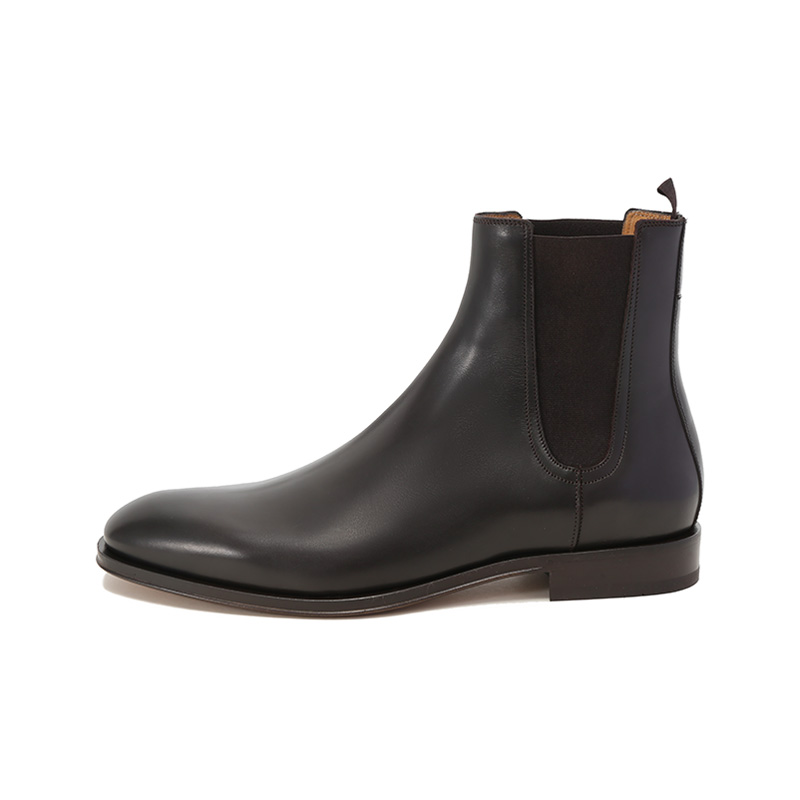 

Короткие мужские ботинки челси FALCO, цвет темный кофе Ferragamo, Dark Coffee