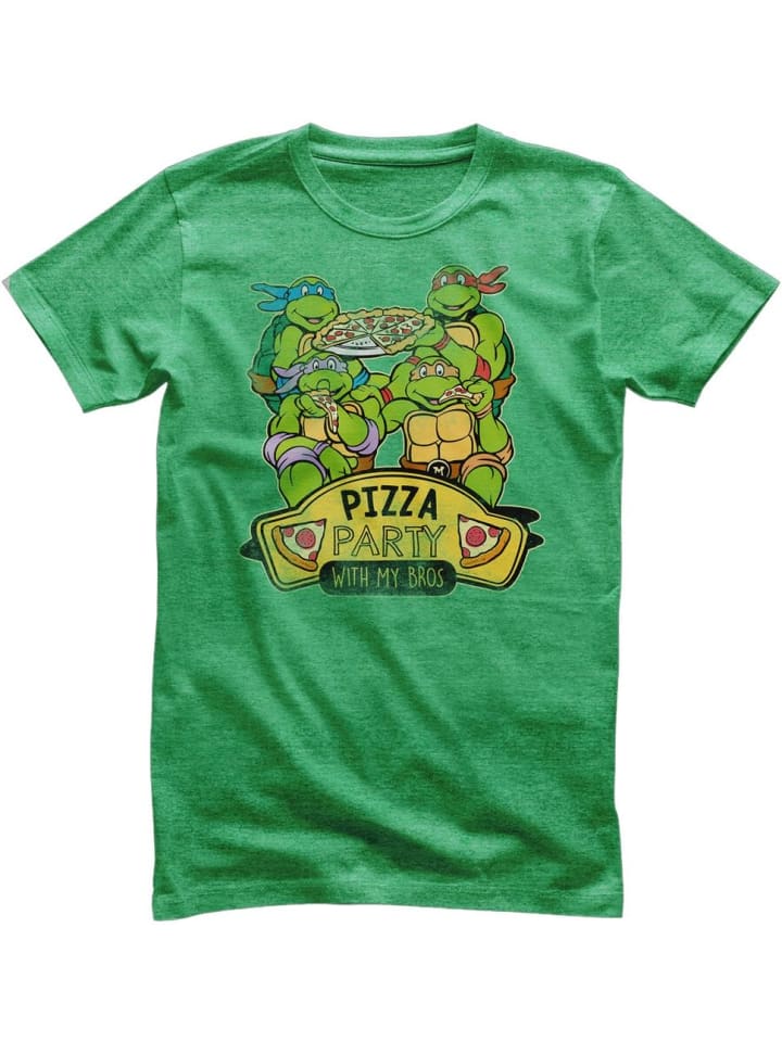 

Teenage Mutant Ninja Turtles Футболка "Pizza Party With My Bros T-Shirt" зеленого цвета, Зеленый, Teenage Mutant Ninja Turtles Футболка "Pizza Party With My Bros T-Shirt" зеленого цвета