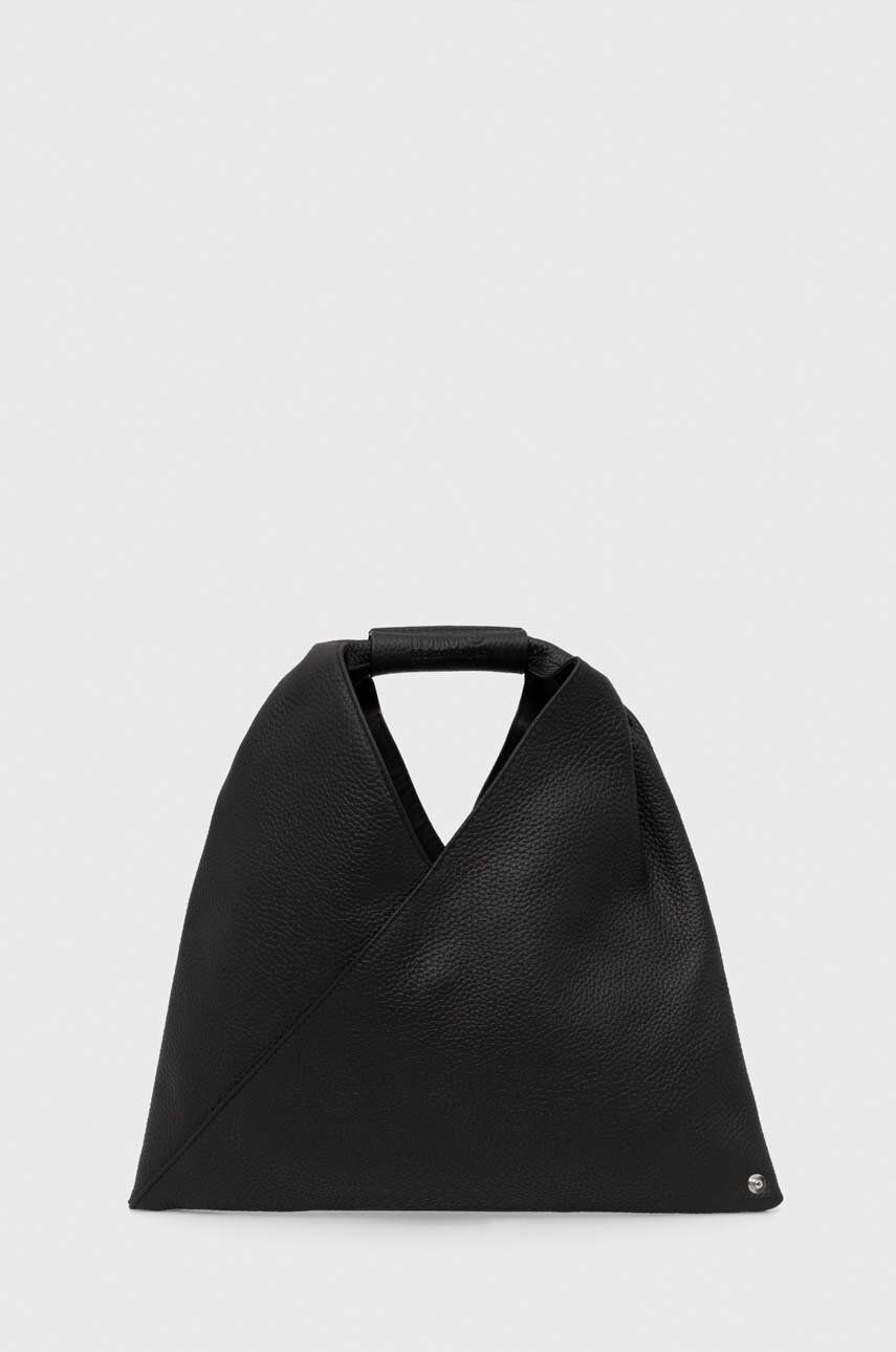 

Кожаная сумочка MM6 Maison Margiela, черный