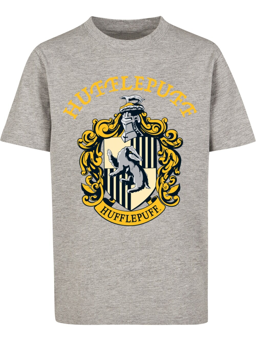 

Футболка F4Nt4Stic Harry Potter Hufflepuff Crest, серый/пестрый серый