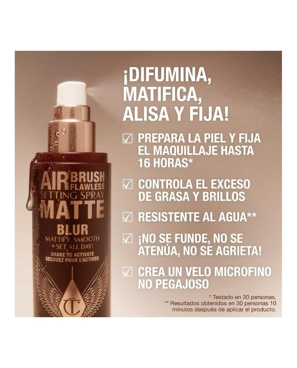 Фиксатор макияжа Airbrush Flawless Finish Setting Spray Matte Charlotte Tilbury — фото 3