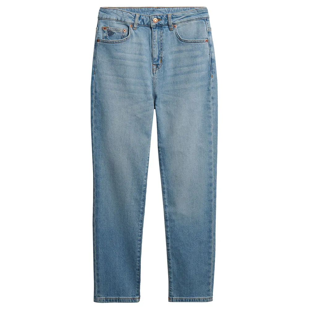 Джинсы Superdry High Rise Mom, синий — фото 3