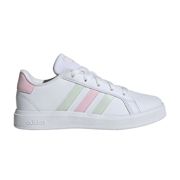 

Кроссовки adidas Grand Court Lace-Up K 'White Crystal Jade Pink', белый