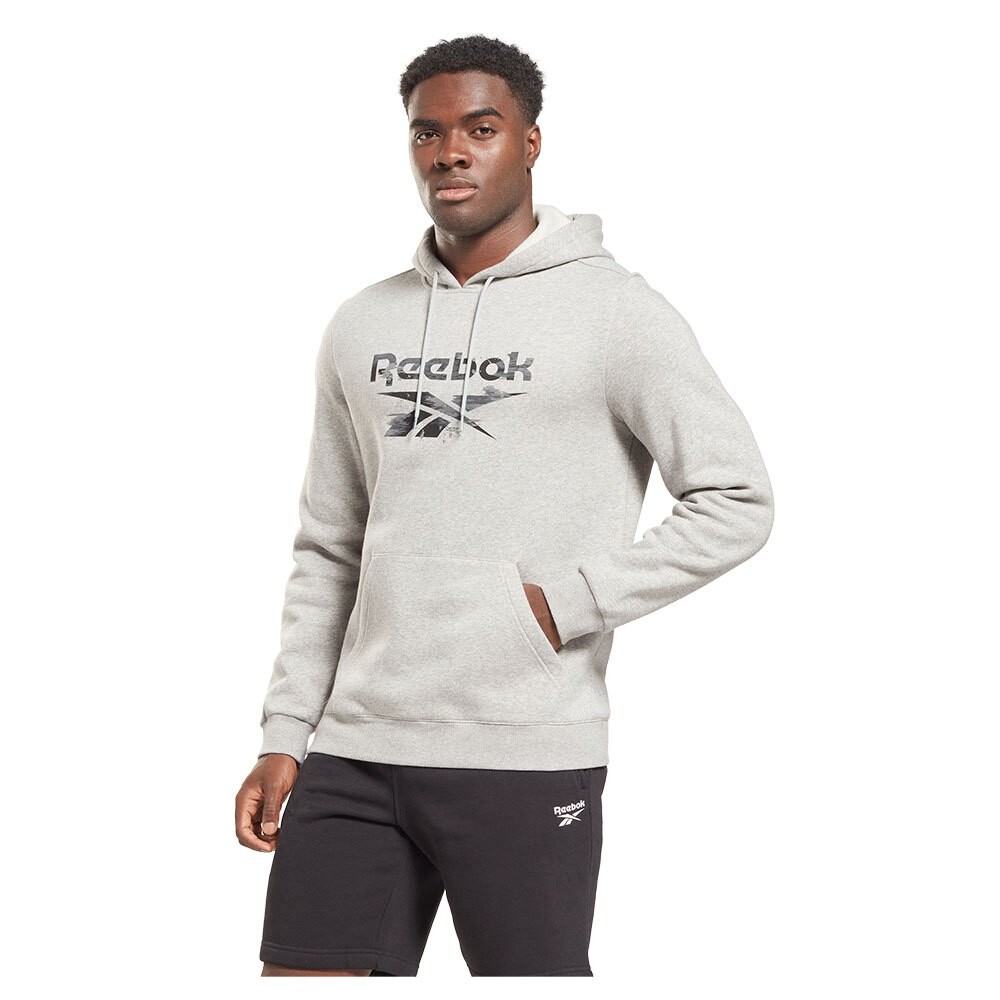 

Худи Reebok Identity Modern Camo Fleece, серый