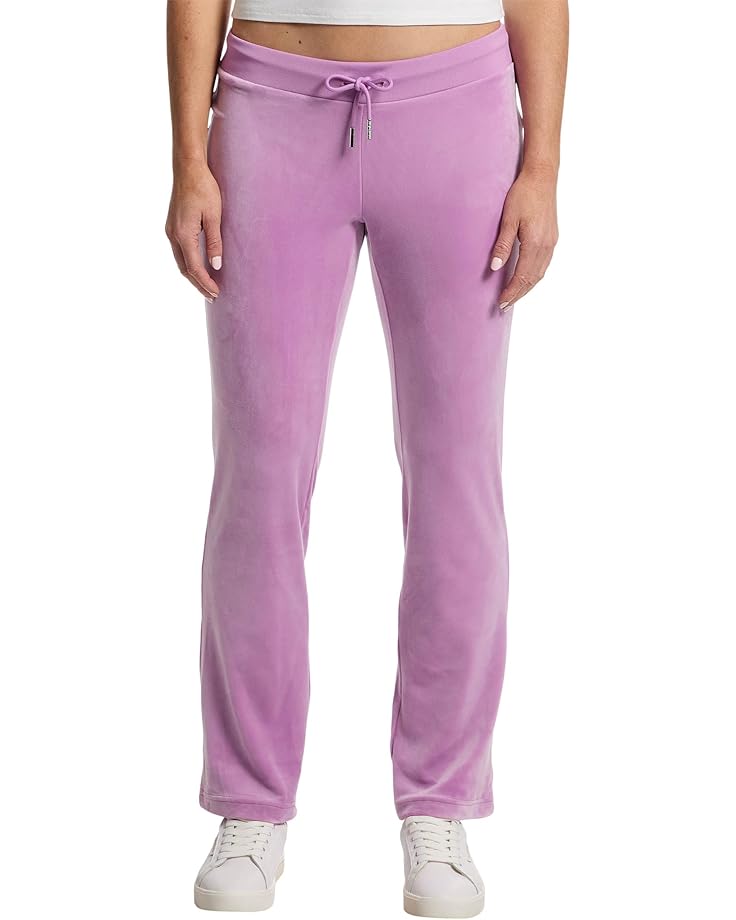 

Брюки Juicy Couture Rib Waist Velour Pants with Drawcord, цвет Violet Tulle