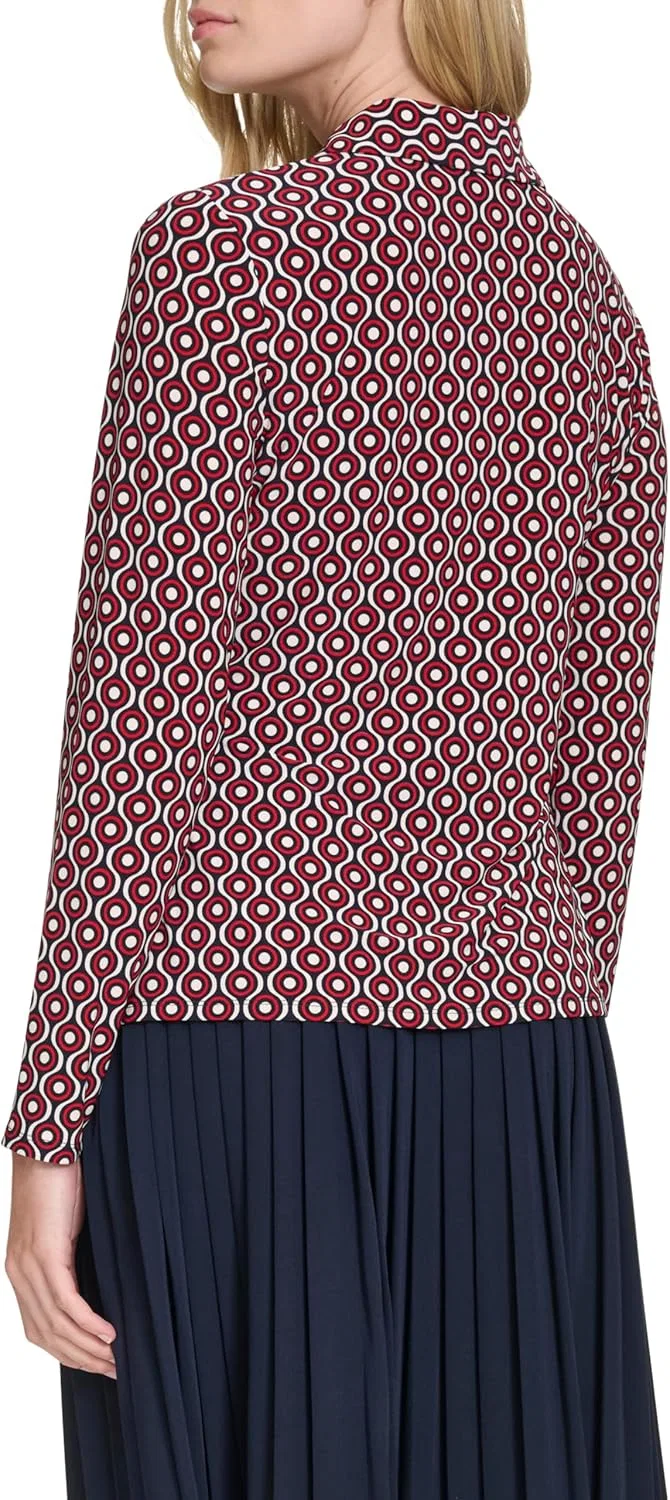 Блуза, длинный рукав, Soft Work Top, Tommy Hilfiger, midnight multi — фото 3