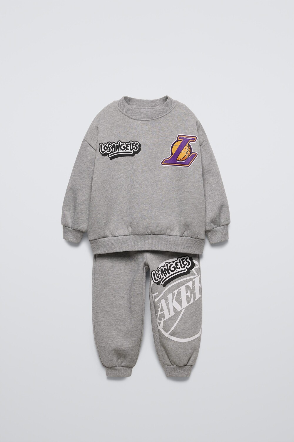 

Los angeles lakers nba комплект из толстовки и брошюрок ZARA, серый мергель