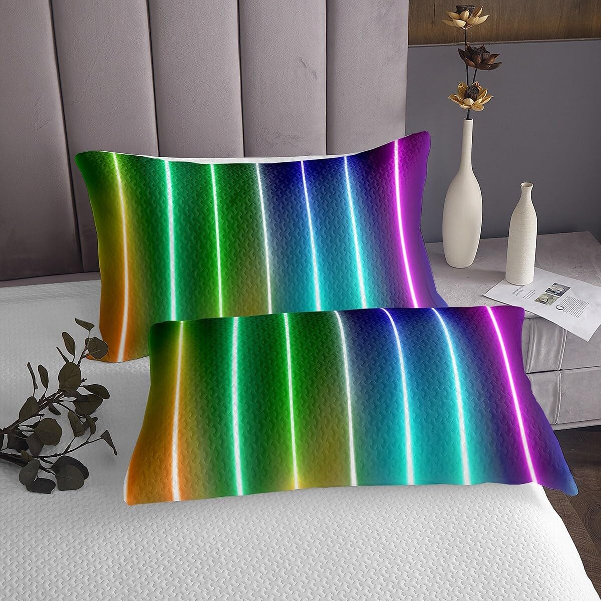 

Комплект одеял Erosebridal Rainbow Ombre Twin, Stripe 07