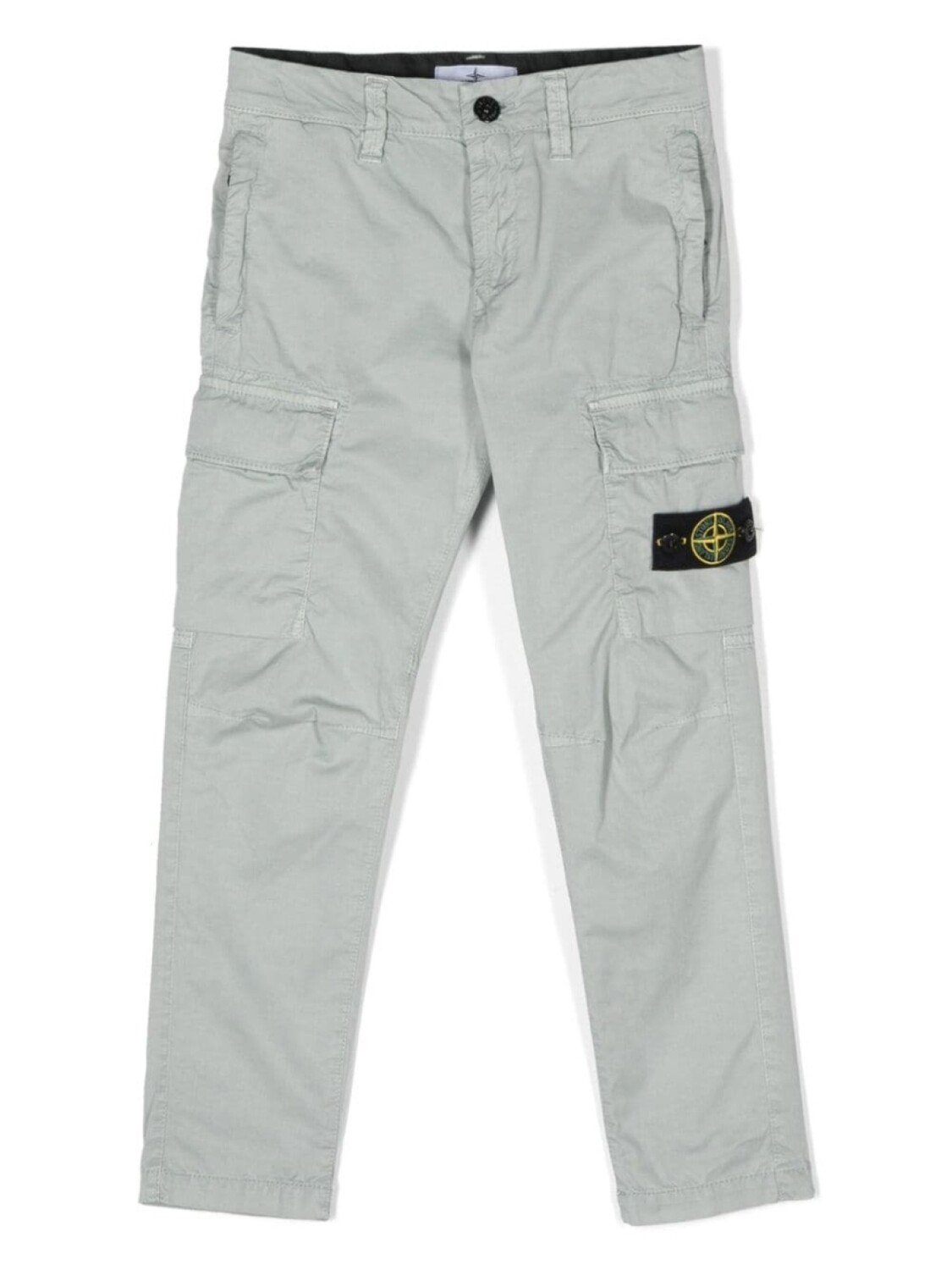 

Stone Island Junior брюки карго с логотипом Compass, серый