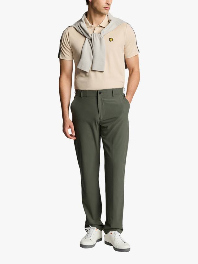 

Брюки для гольфа с прямыми штанинами Lyle & Scott, цвет Cactus Green