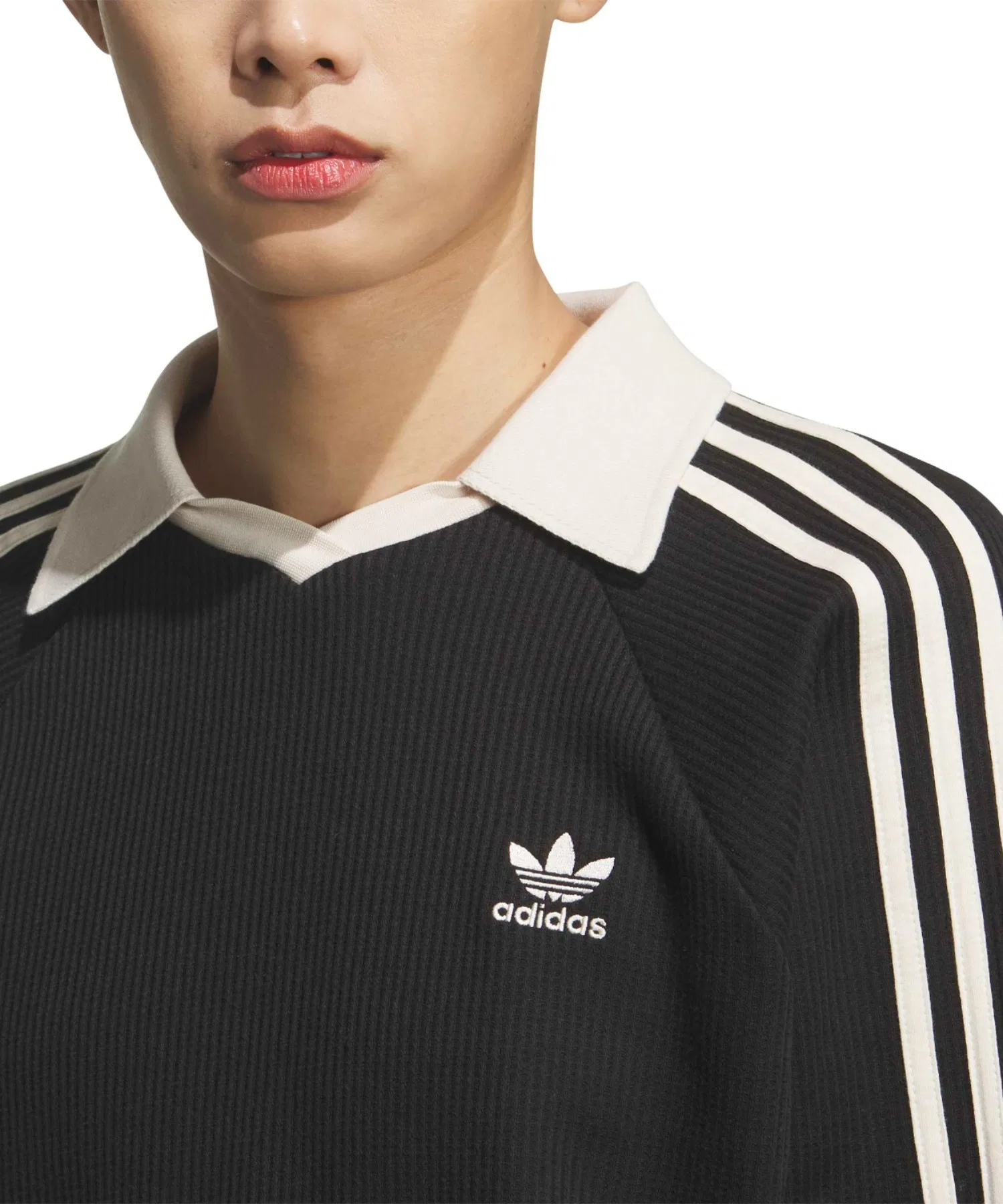 Поло с длинным рукавом и вафельной текстурой от Adidas / Adidas Waffle Long Sleeve Polo [SP] — фото 2