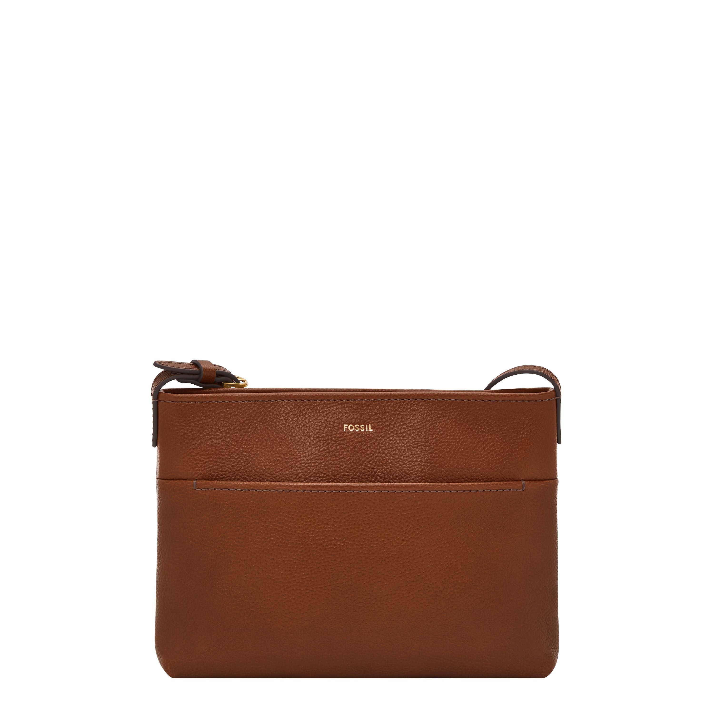 

Женская сумка через плечо Fossil Phoebe из кожи, маленькая, коричневый
