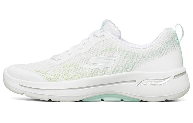 

GO WALK Series Slip-on Shoes Women's Low-top Белый/Голубой Skechers