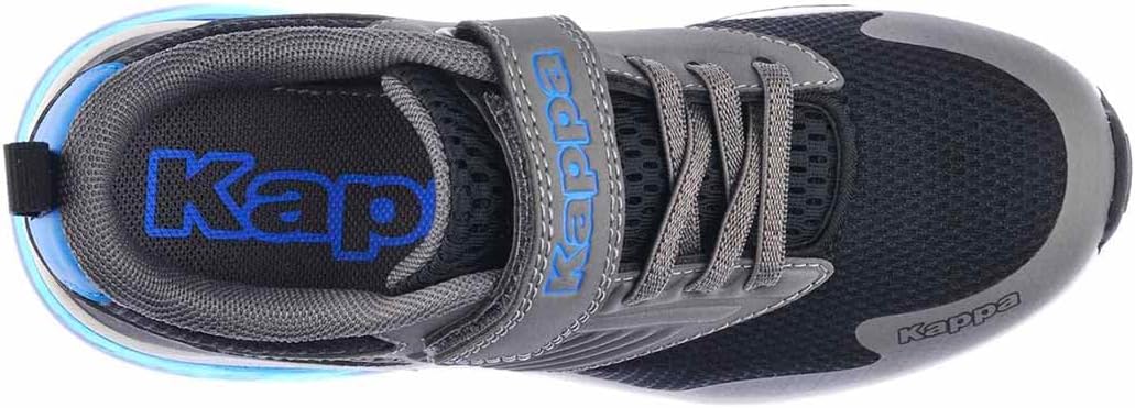 Кроссовки Kappa Unisex Myagi Jr на шнуровке, черный/серый — фото 3