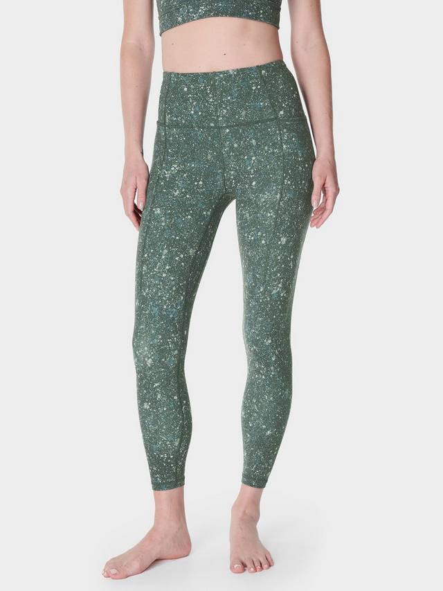 

Супер мягкие леггинсы для йоги 7/8 дюйма Sweaty Betty, цвет Green Multi Speckle