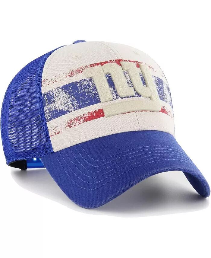 

Мужская кремовая регулируемая кепка New York Giants Breakout MVP Trucker с эффектом потертости '47 Brand, слоновая кость/кремовый