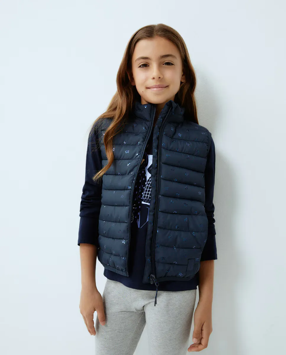 

Базовый девичий жилет Kids El Corte Inglés, темно-синий