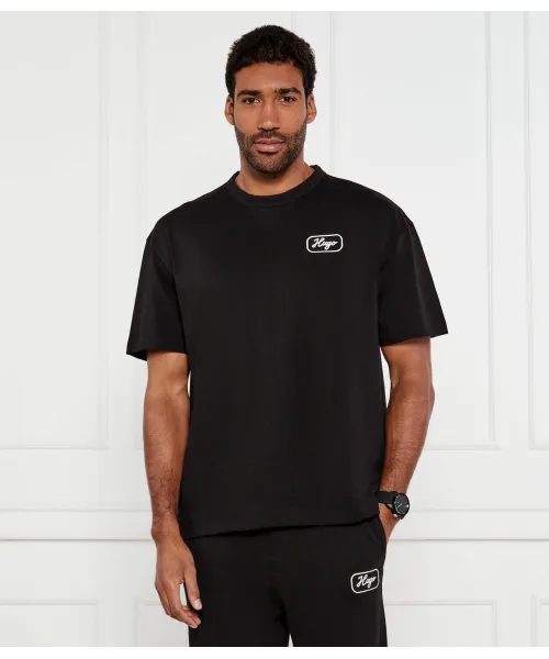 

Футболка с нампижем Loose fit Hugo Blue, черный