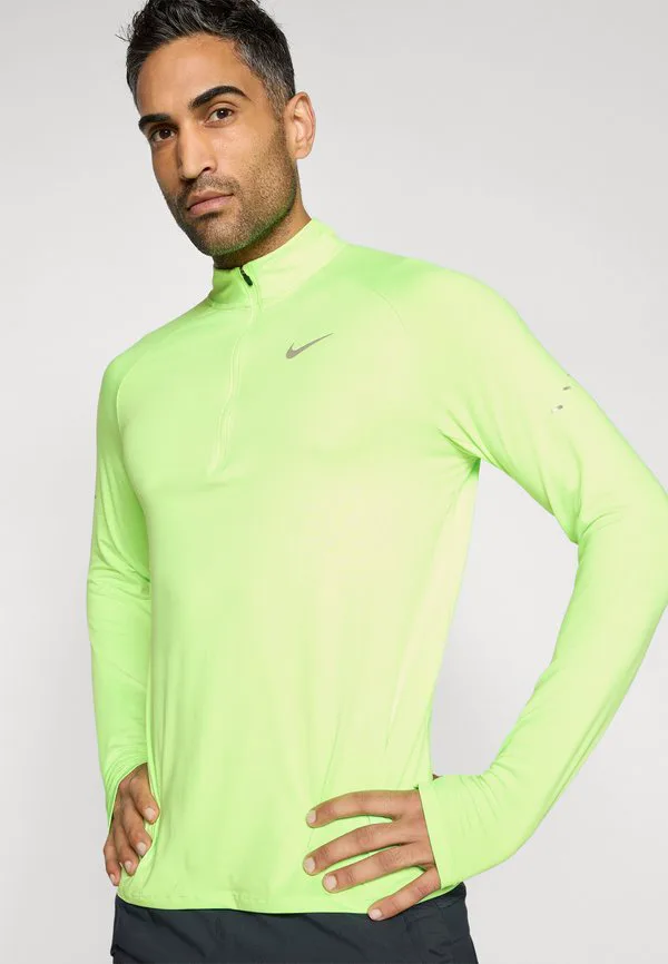 Футболка stride с длинными рукавами, средний слой Nike Performance, Lime Blast/Reflective Silver-Coloured — фото 4