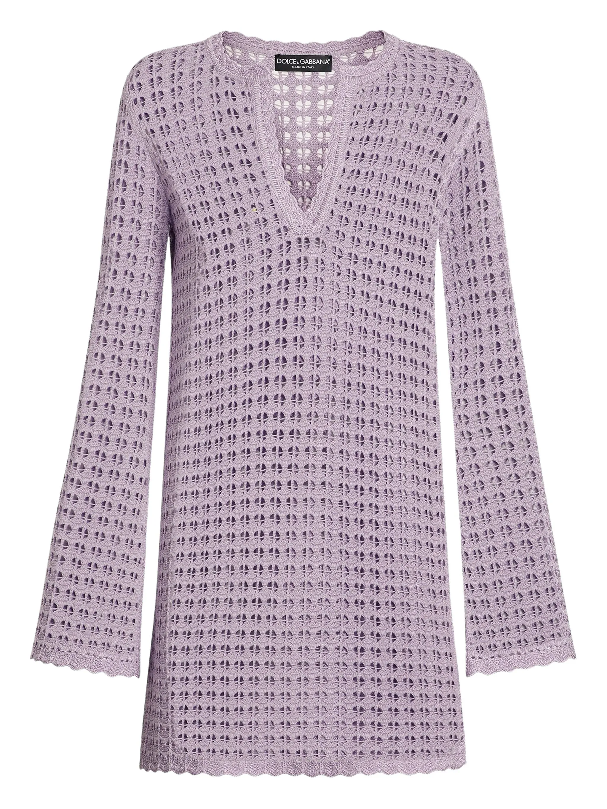 

Короткое платье рыхлой вязки Dolce & Gabbana, фиолетовый