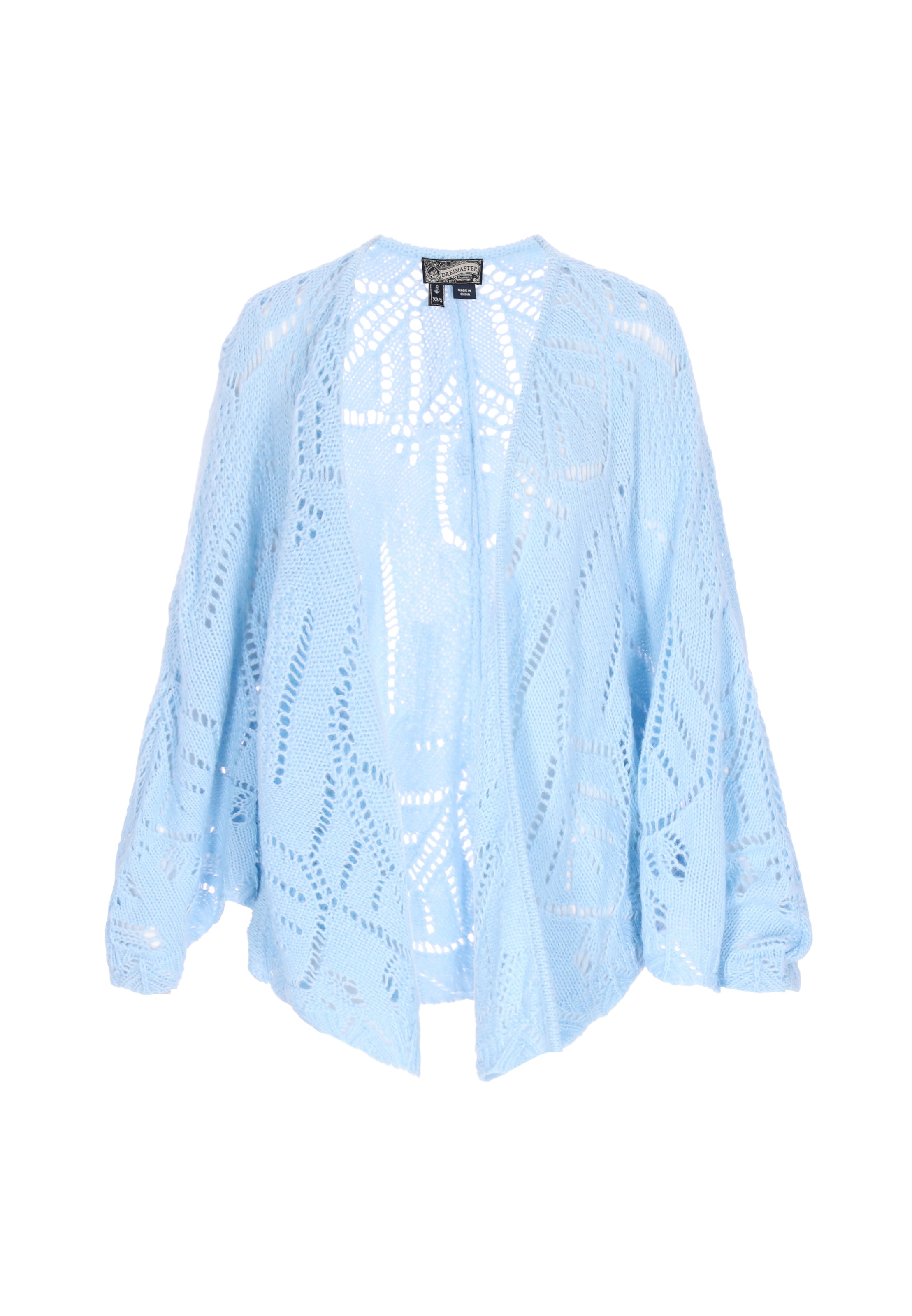 

DreiMaster Vintage Кардиган 'Vintage' вязаный, светло-голубой