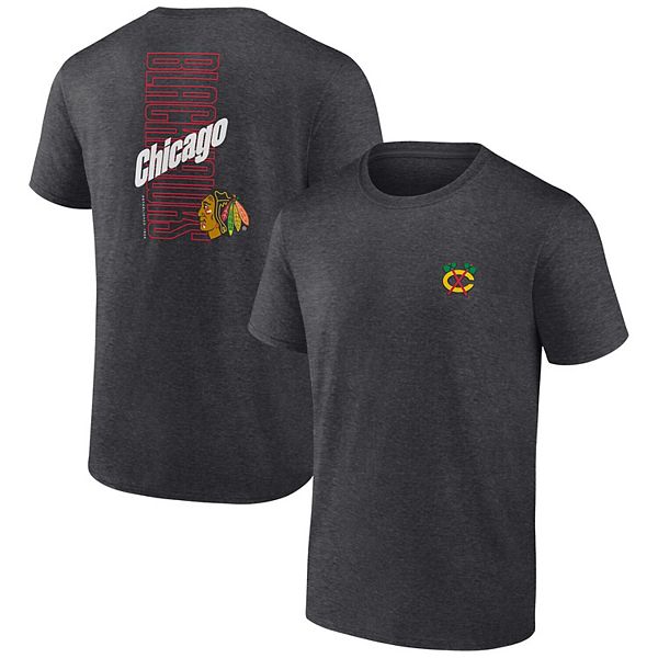 

Футболка Chicago Blackhawks backbone heather charcoal Unbranded