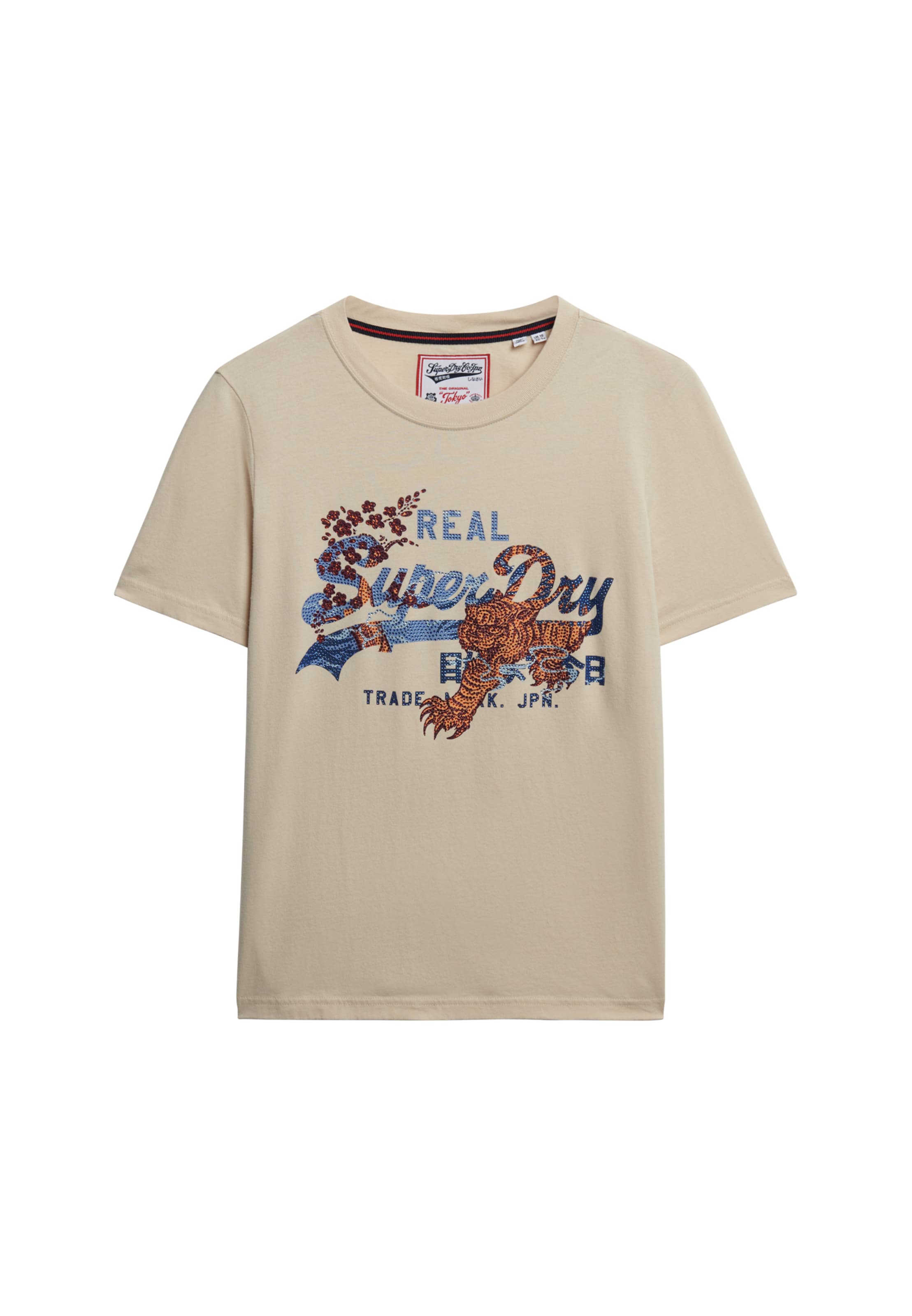 

Superdry & Co Футболка в бежевом цвете, Бежевый, Superdry & Co Футболка в бежевом цвете