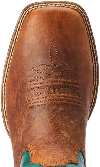 Мужские вестерн-бутсы ARIAT Wild Thang, коричневый/изумрудный — фото 3