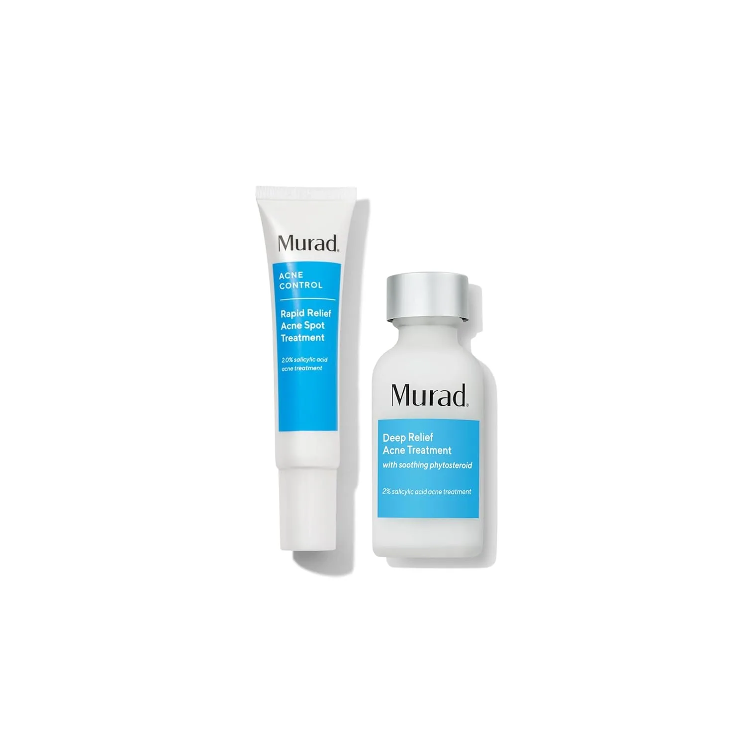 Набор Murad Acne SOS Dual Treatment Combo - средства для быстрого и глубокого точечного лечения угревой сыпи, обеспечивающие максимальное очищение и предотвращение болезненных высыпаний, 2 шт.