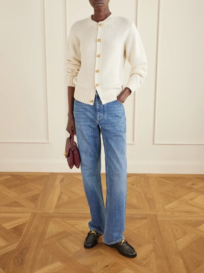 Кашемировый кардиган BOTTEGA VENETA, бежевый — фото 2