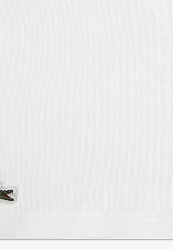 Футболка с принтом теннисного мяча Lacoste, Farine — фото 2