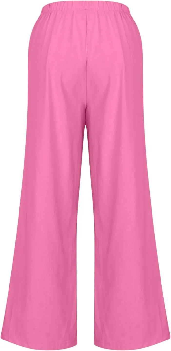 Женские широкие брюки Casual High Waisted Loose Yoga Sweatpants — фото 4