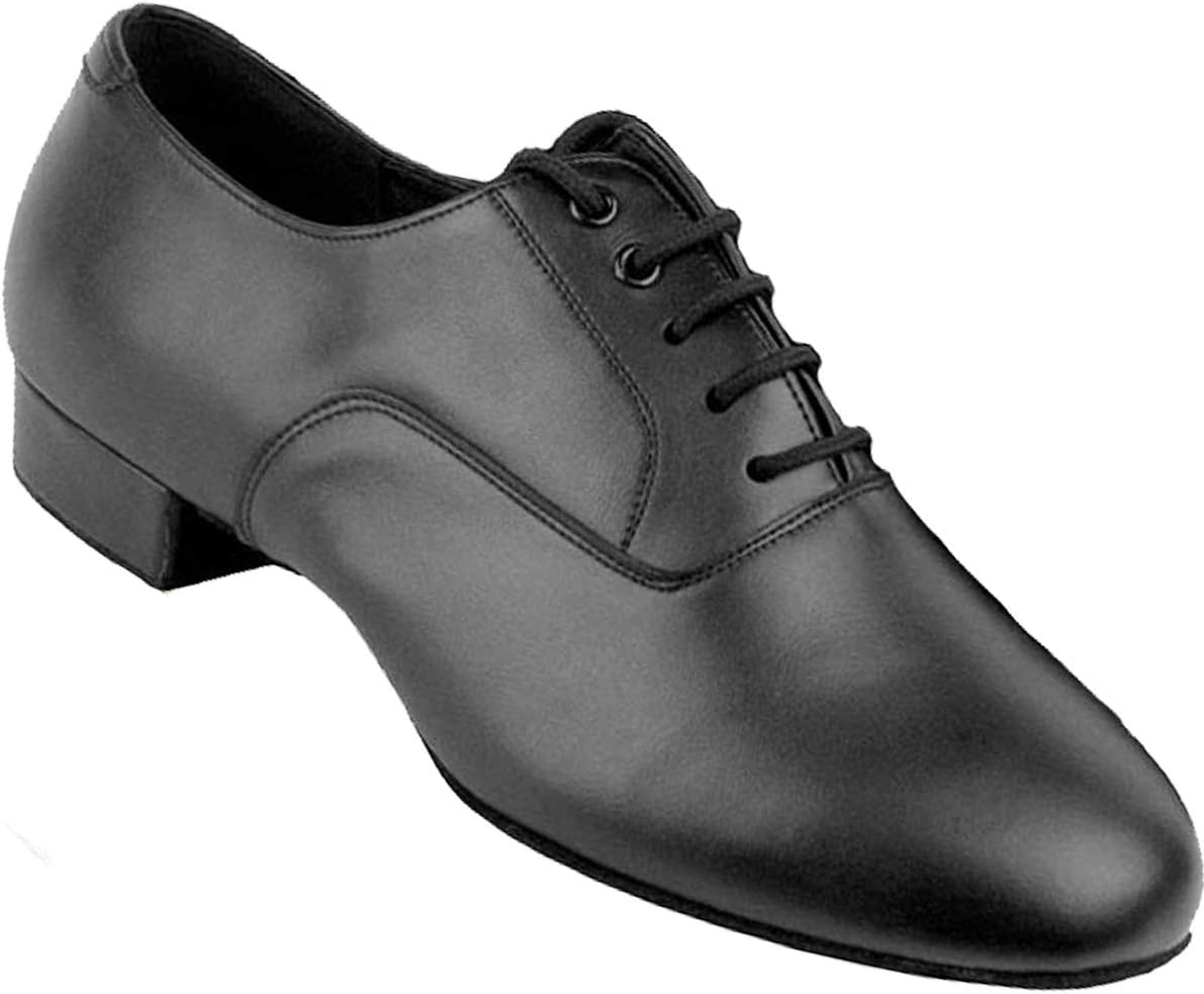 

Мужские туфли для бальных танцев, стандартные и гладкие, для танго, свадеб, сальсы C919101EB - танцевальные туфли, высота 2,5 см комплект из 5 штук Very Fine, черный