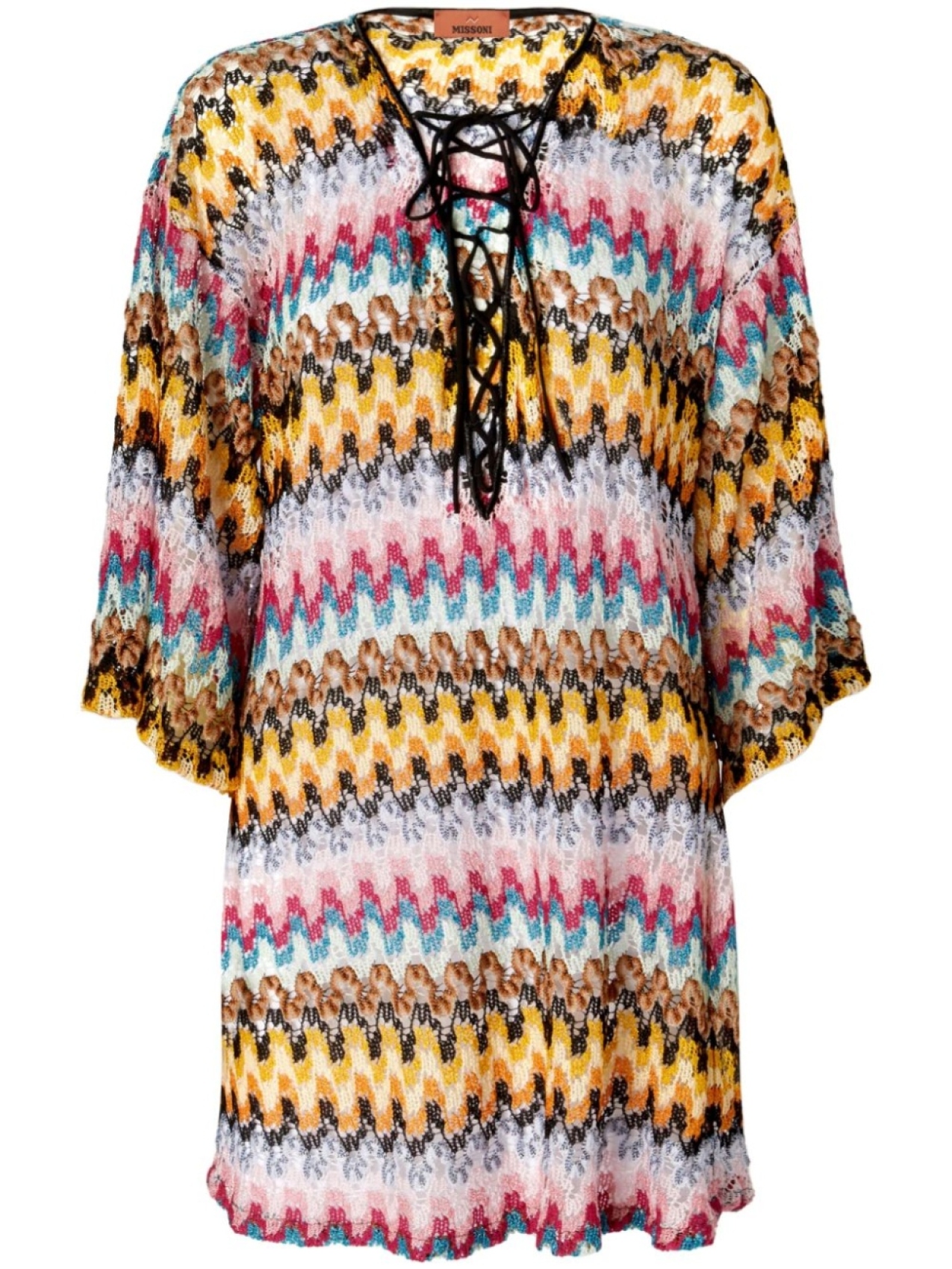 

Missoni накидка с узором зигзаг, желтый