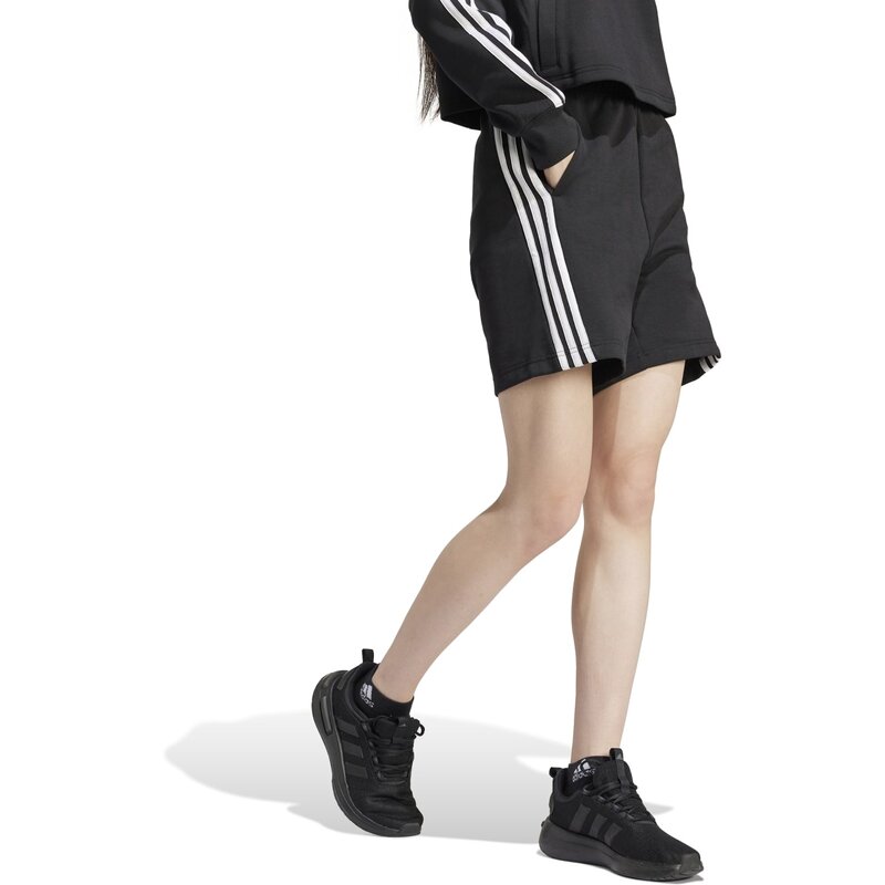 Шорты будущих икон с тремя полосками Adidas, черный — фото 4