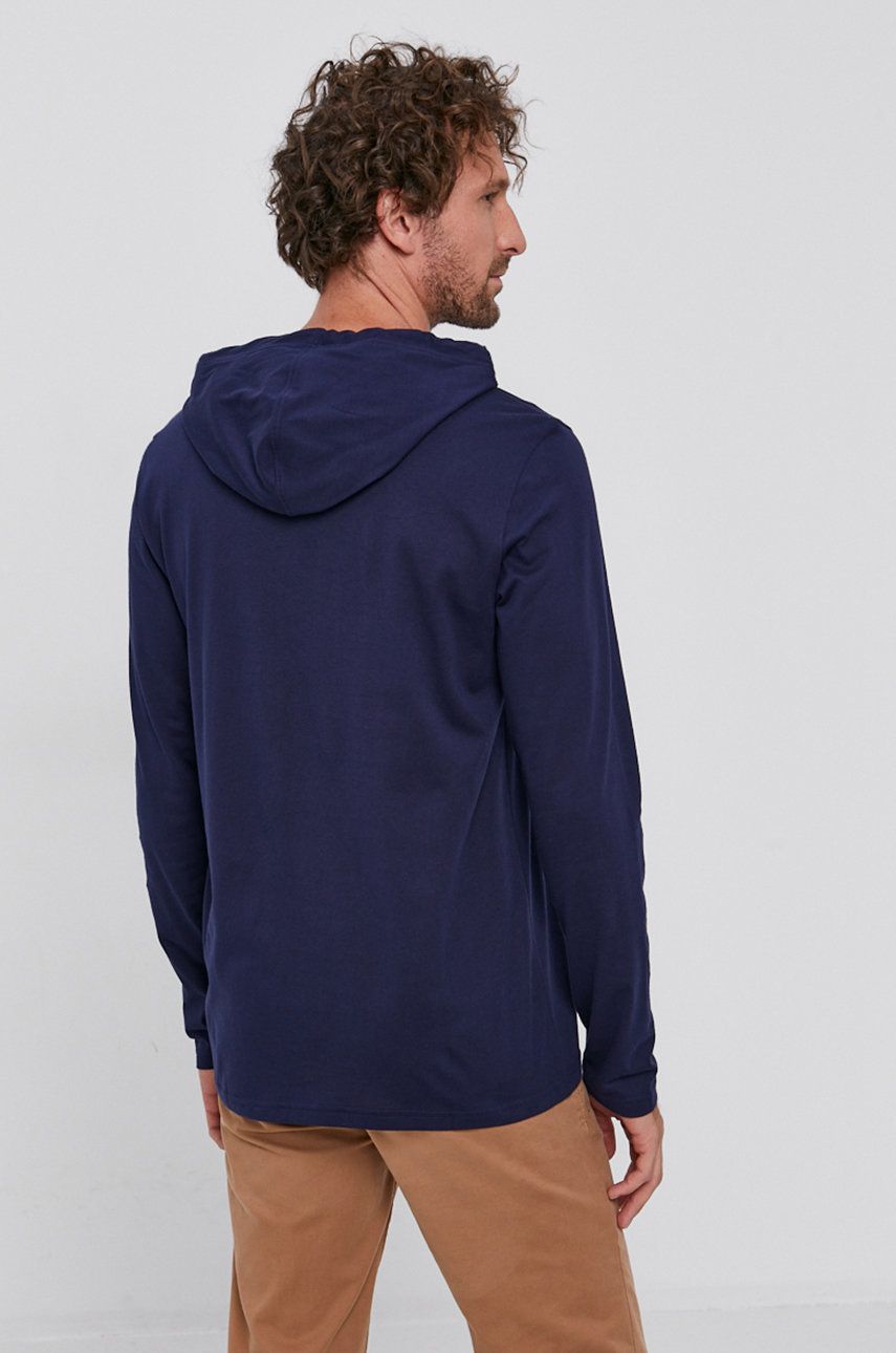 Хлопковый топ с длинными рукавами Polo Ralph Lauren, темно-синий — фото 4