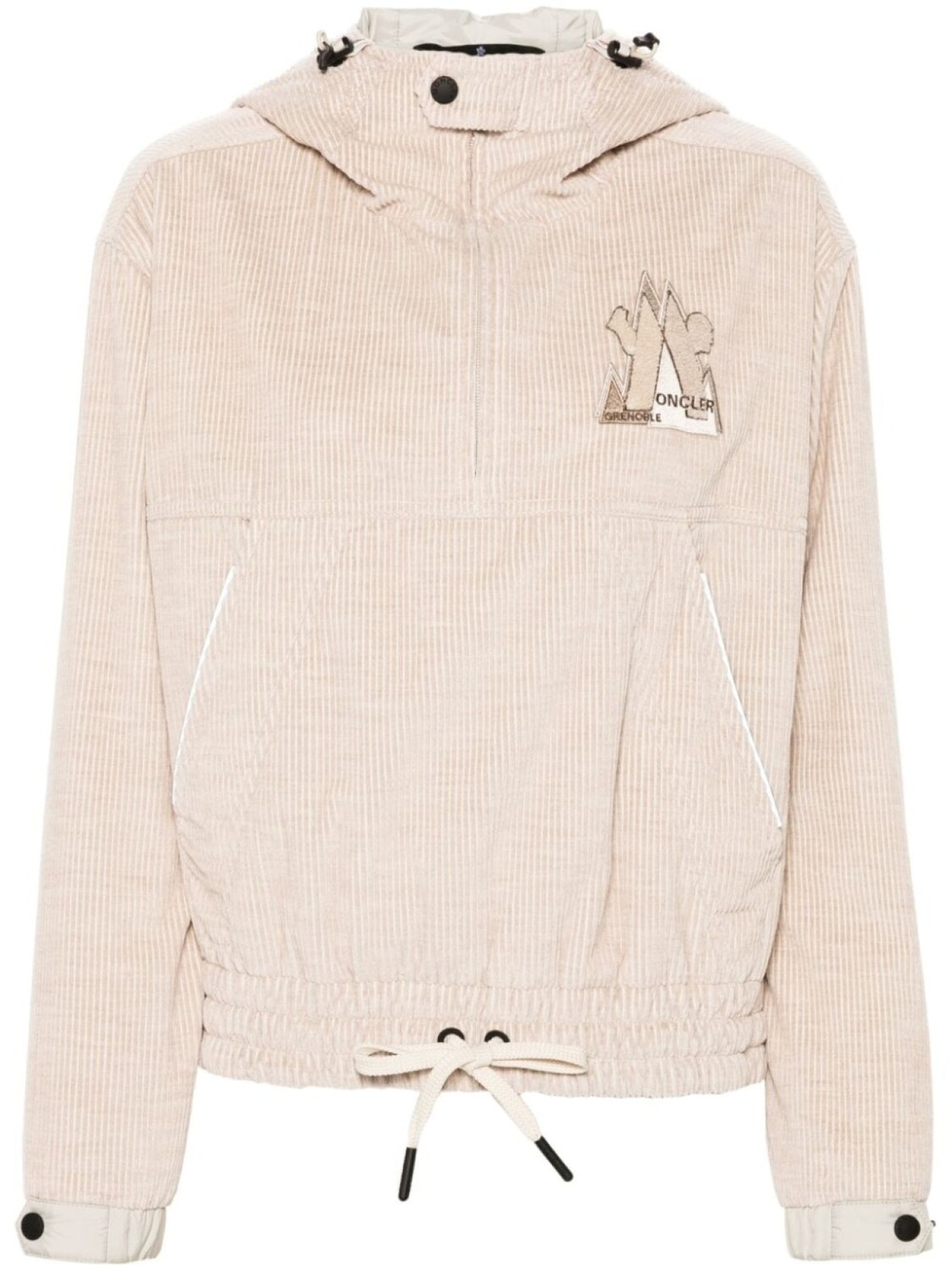 

Moncler Grenoble худи с нашивкой-логотипом, розовый