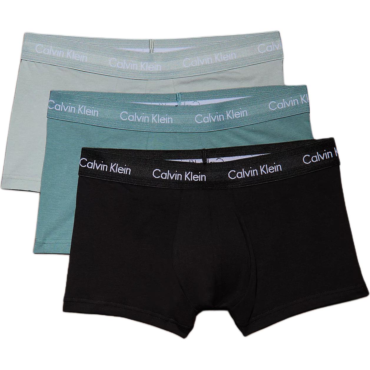 

Боксеры-трусы CALVIN KLEIN, европейская версия, мужские, 3 шт, 3 Pack (Black+Blue+Light Blue)