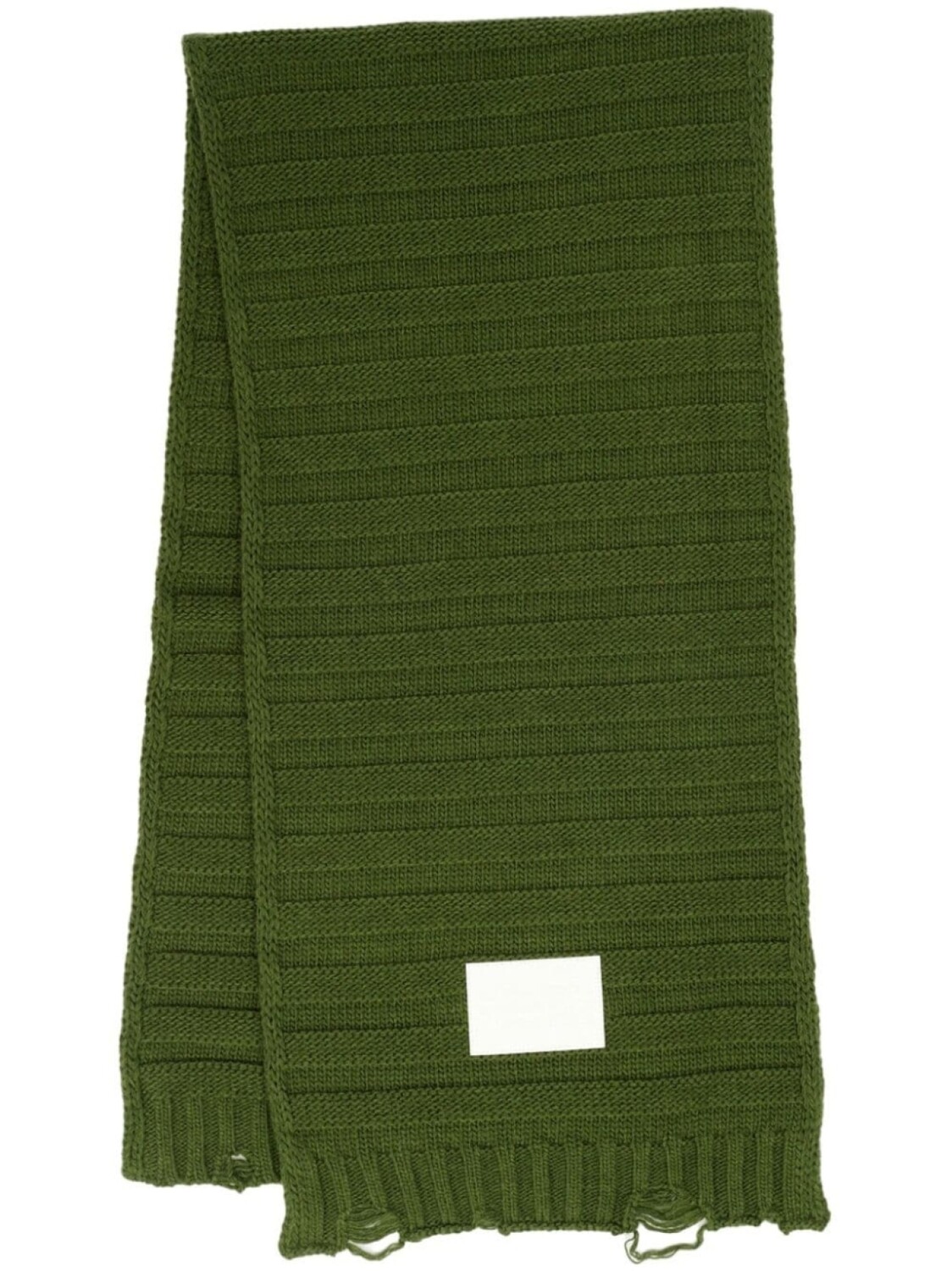 

MM6 Maison Margiela шарф с логотипом, зеленый