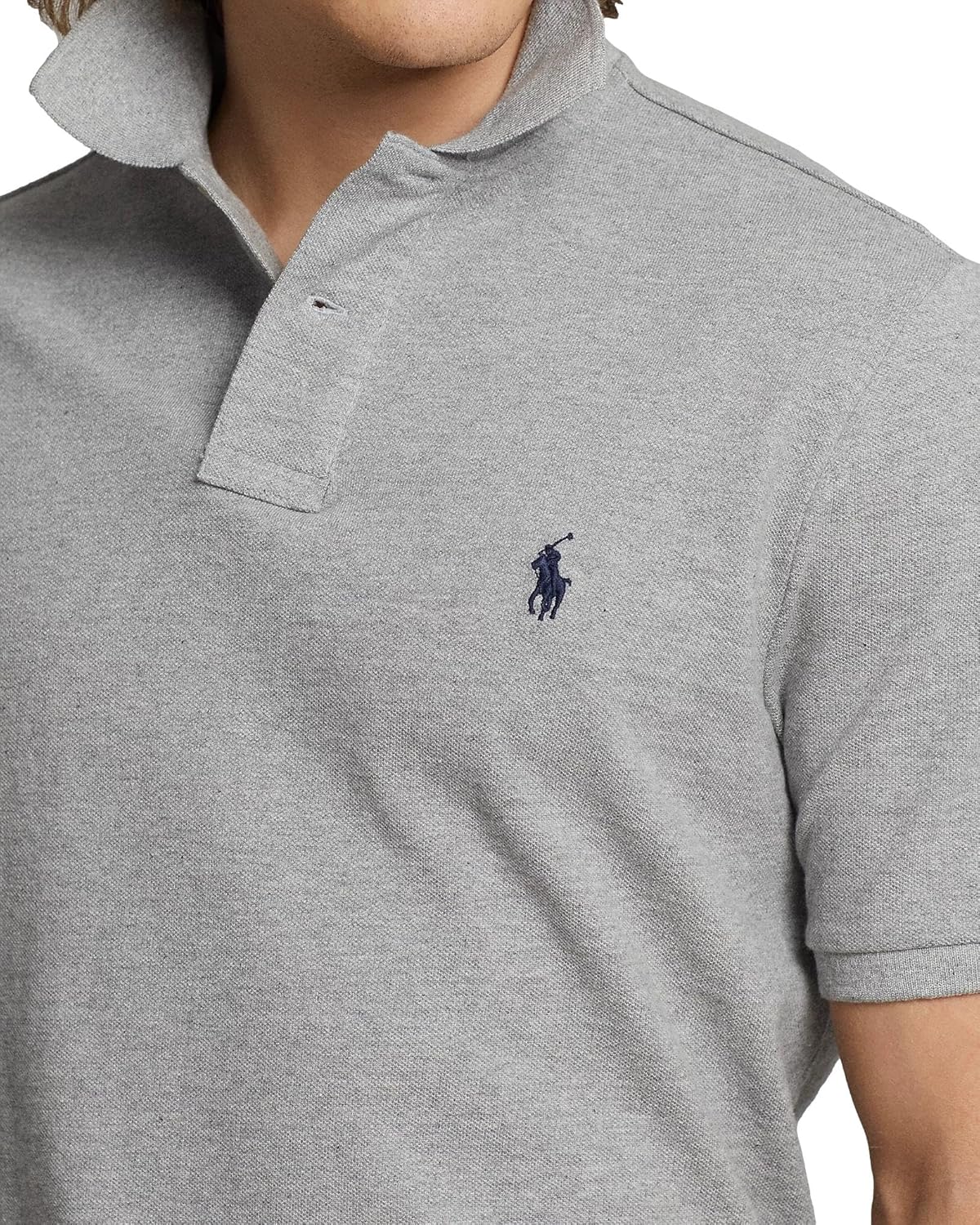 POLO RALPH LAUREN Mens Keaton-Pony Sneaker, Ralph Lauren Grey Heather. — фото 4