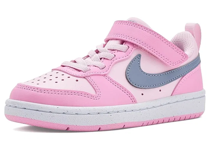 Кроссовки низкие Court Borough Low Recraft Nike Kids, Pink Foam/Ashen Slate/Pink Rise/White