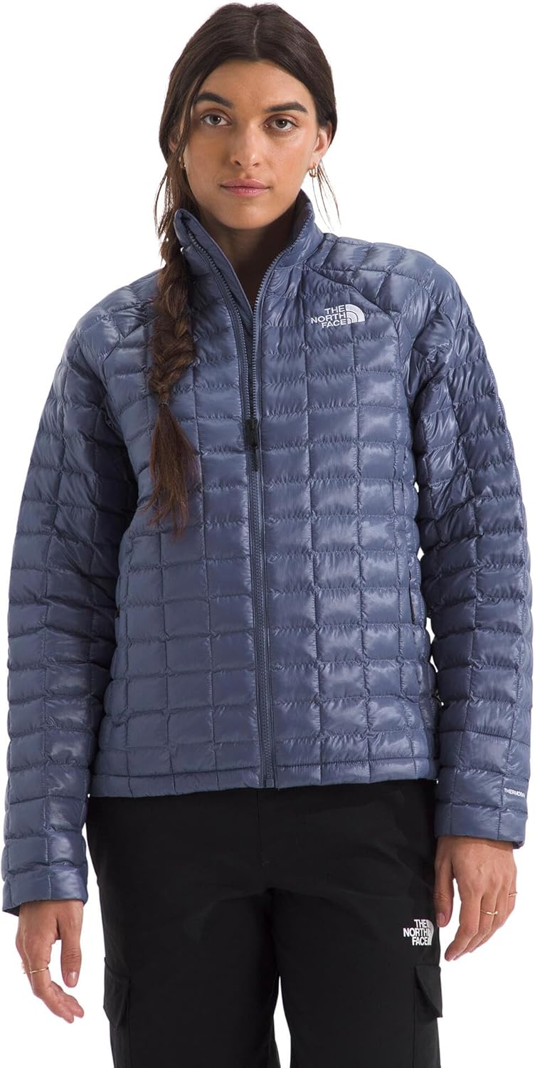 

THE NORTH FACE Женская утепленная куртка Thermoball | Легкая, с карманами на молнии, ветро- и влагозащитная, Twilight Galaxy