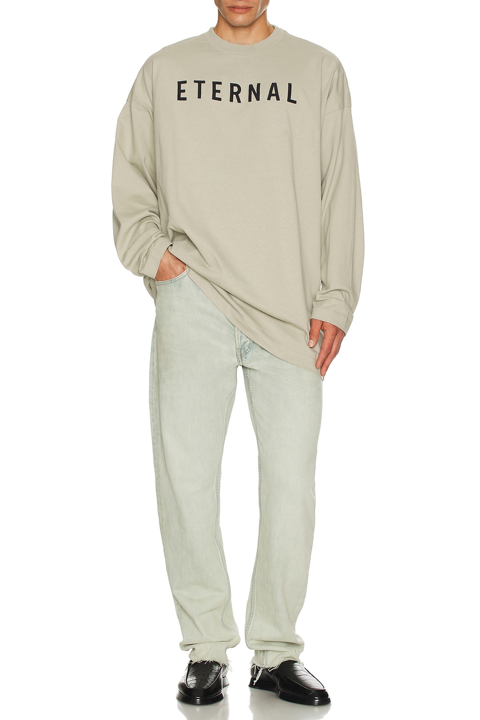 

Вечная футболка с длинным рукавом Fear Of God, Dove Grey