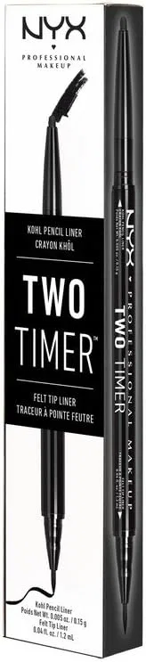Подводка для глаз двухсторонняя Nyx Professional Makeup Color Black — фото 3