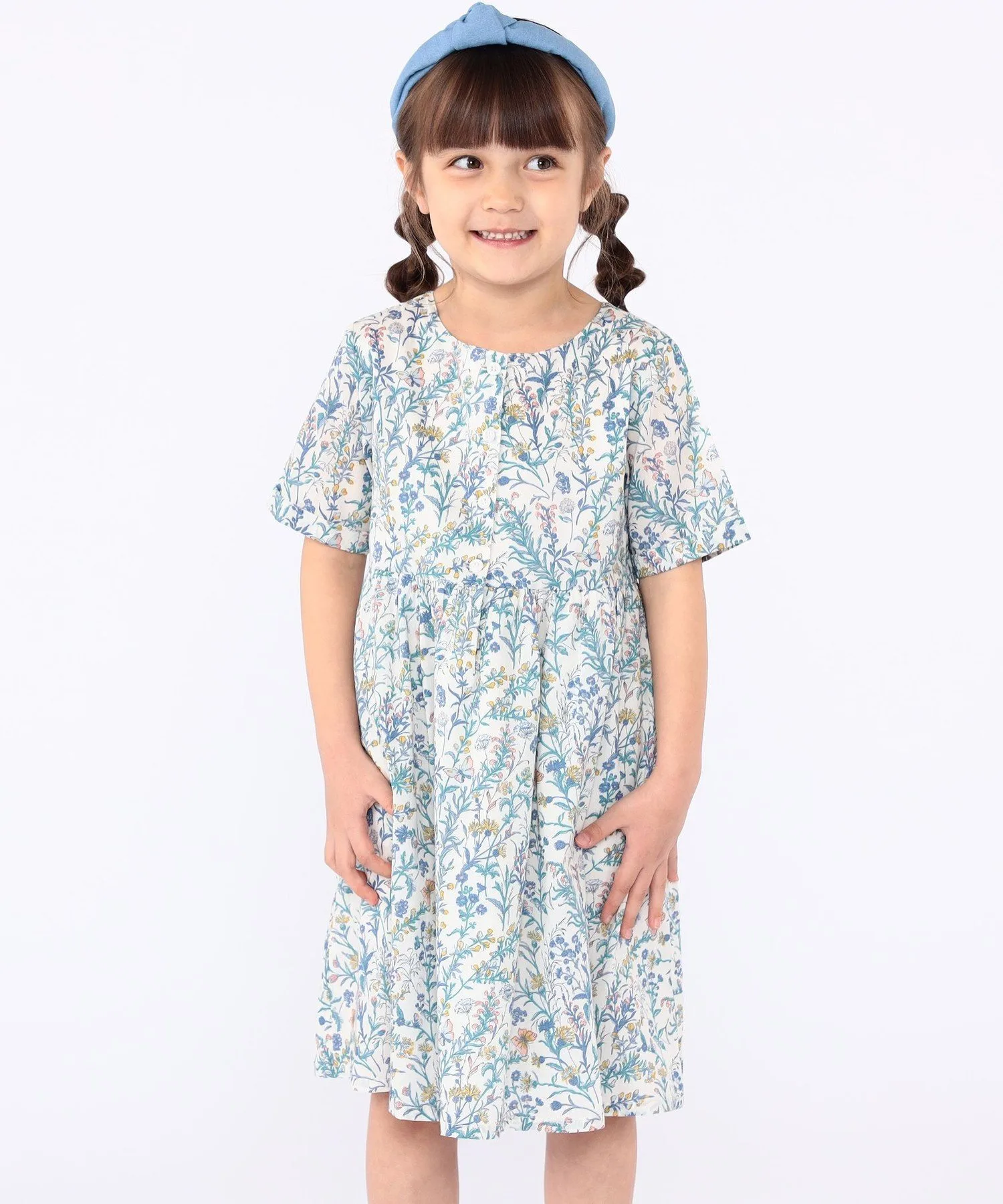 Детское платье SHIPS: 100–130 см / Платье Liberty с коротким рукавом SHIPS KIDS, Light blue — фото 2