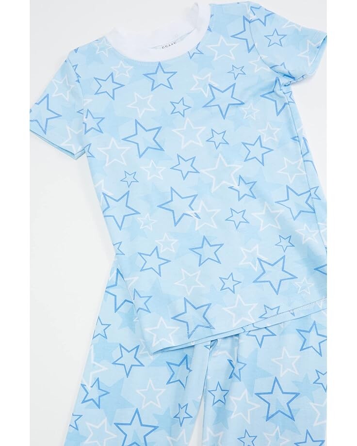 

Пижамный комплект esme Crew Short Sleeve Top & Pants Set, цвет Starry Blue