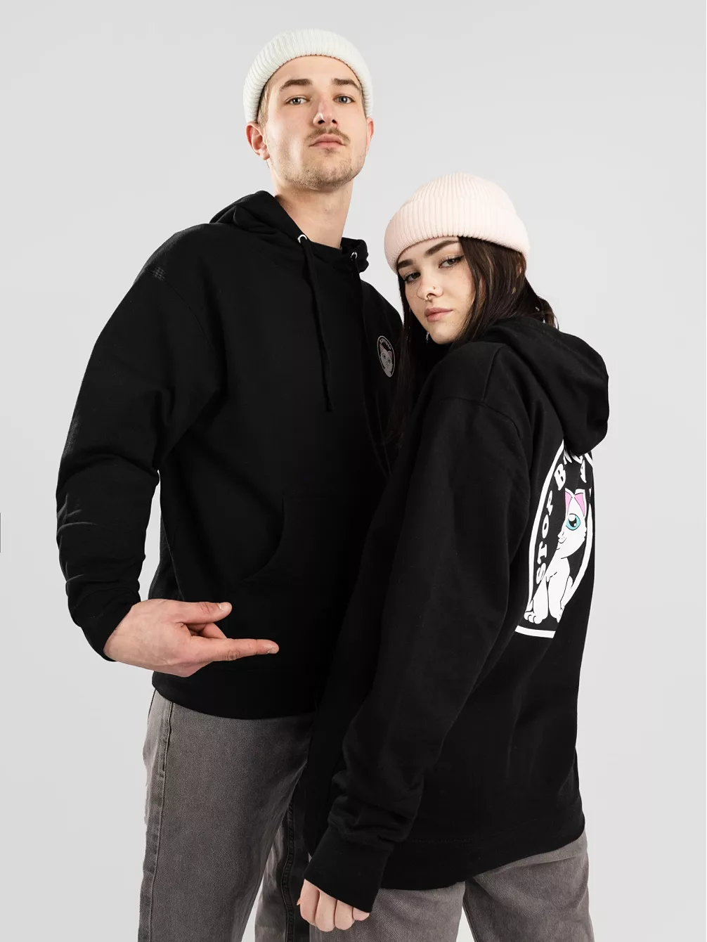 

Перестань быть толстовкой с киской Ripndip, черный