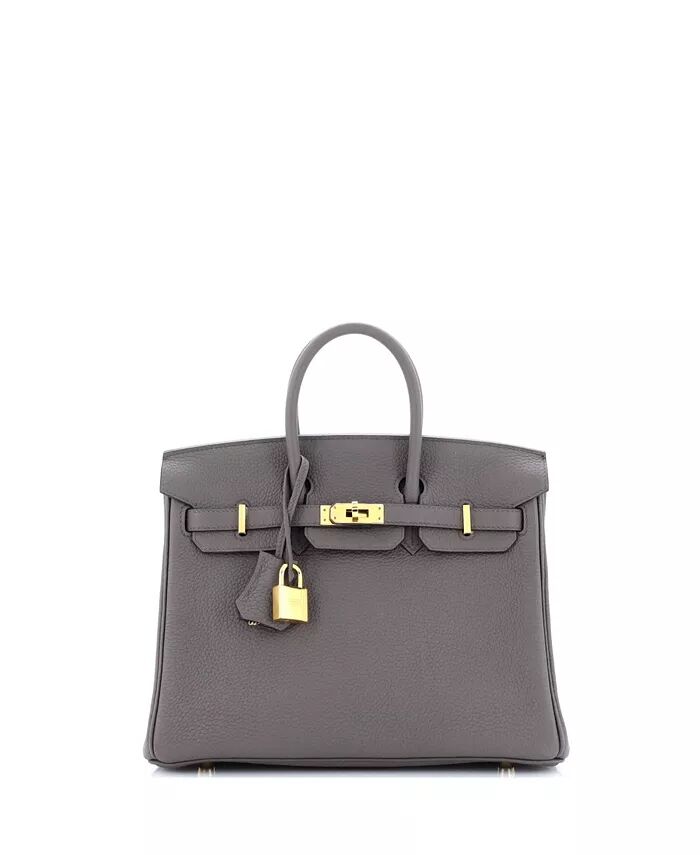 

Сумка Birkin 25 серая Togo с золотой фурнитурой Pre-Owned HERMÉS, серый